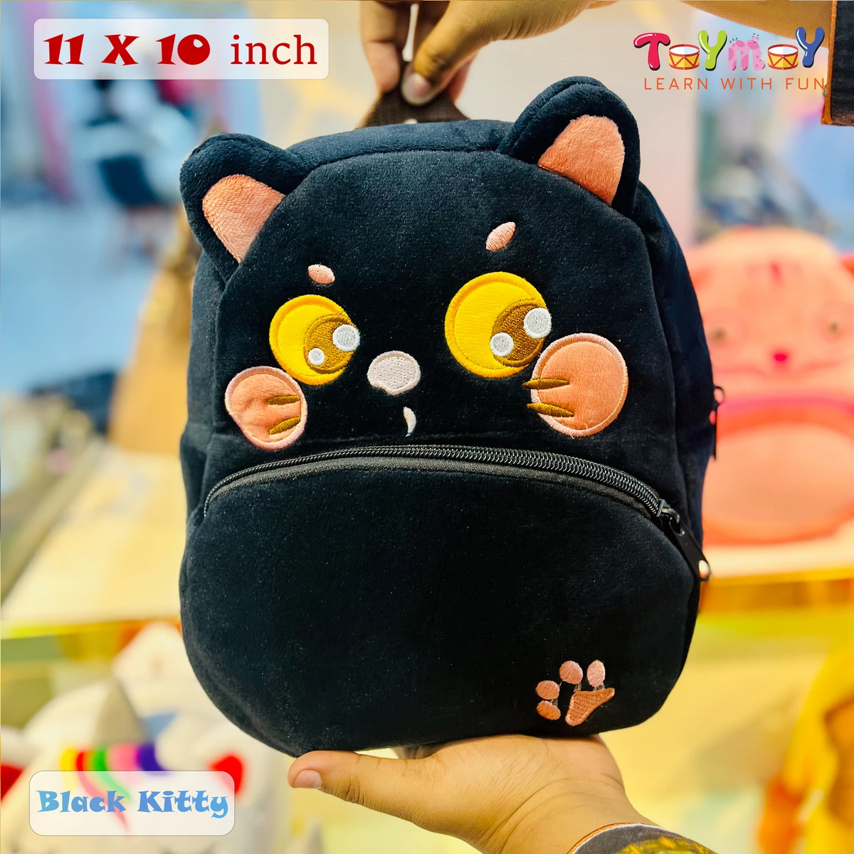 Black Kitty Mini Backpack - The Perfect Essential for Little Ones Imported Premium Quality