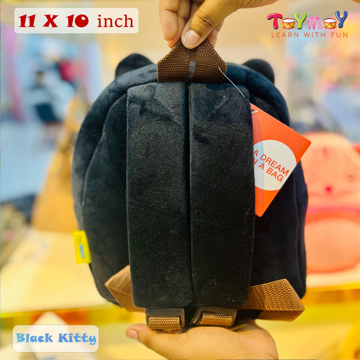 Black Kitty Mini Backpack - The Perfect Essential for Little Ones Imported Premium Quality