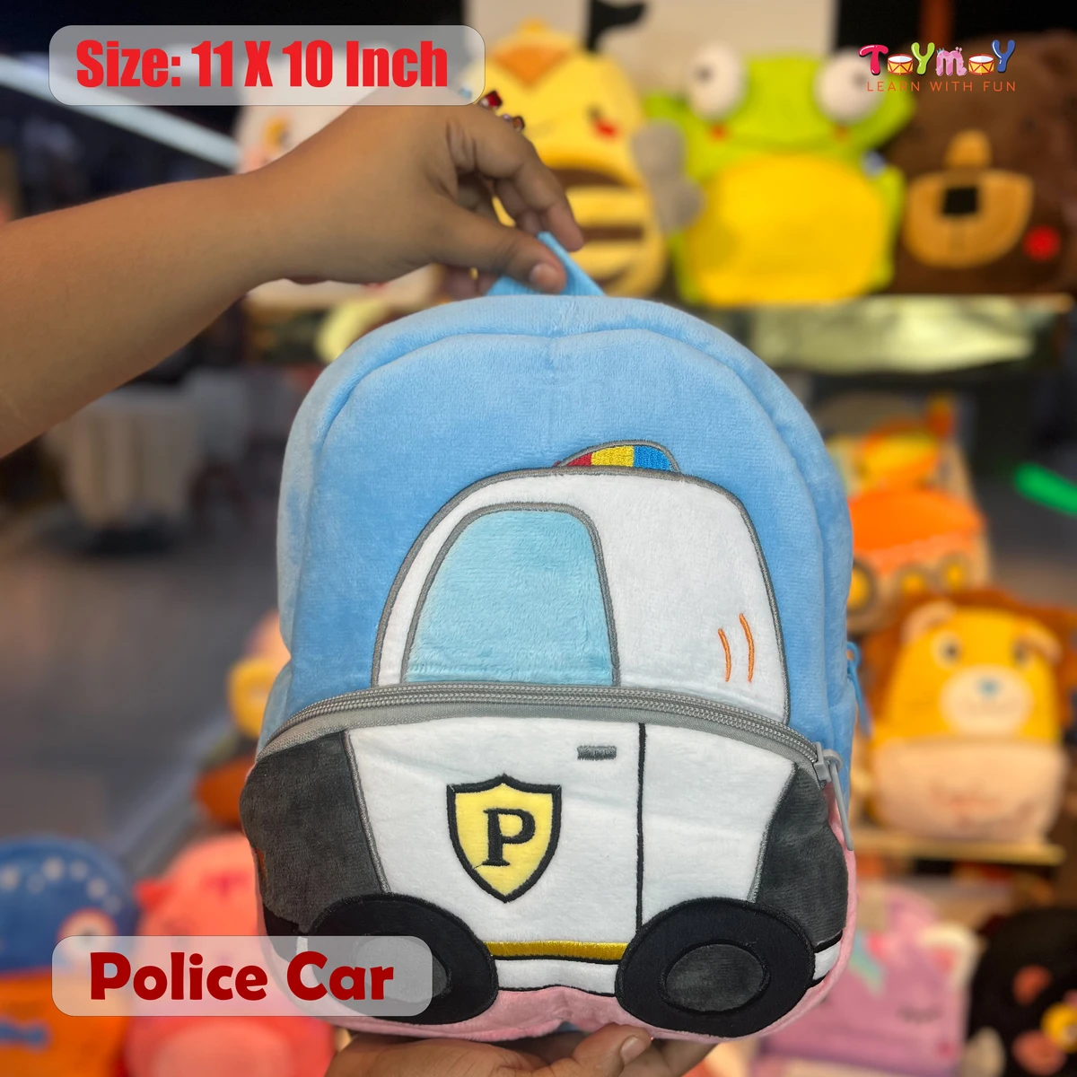 Police car Mini Backpack - The Perfect Essential for Little Ones Imported Premium Quality