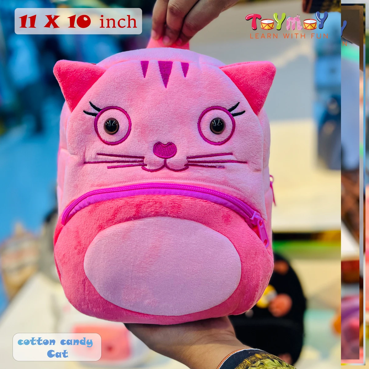 Cotton Candy Cat Mini Backpack - The Perfect Essential for Little Ones Imported Premium Quality