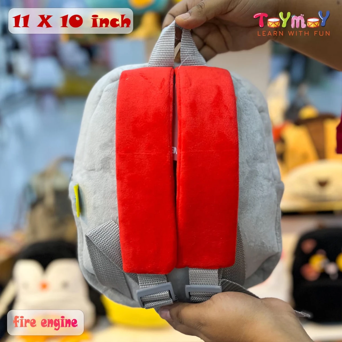 Fire Engine Mini Backpack - The Perfect Essential for Little Ones Imported Premium Quality