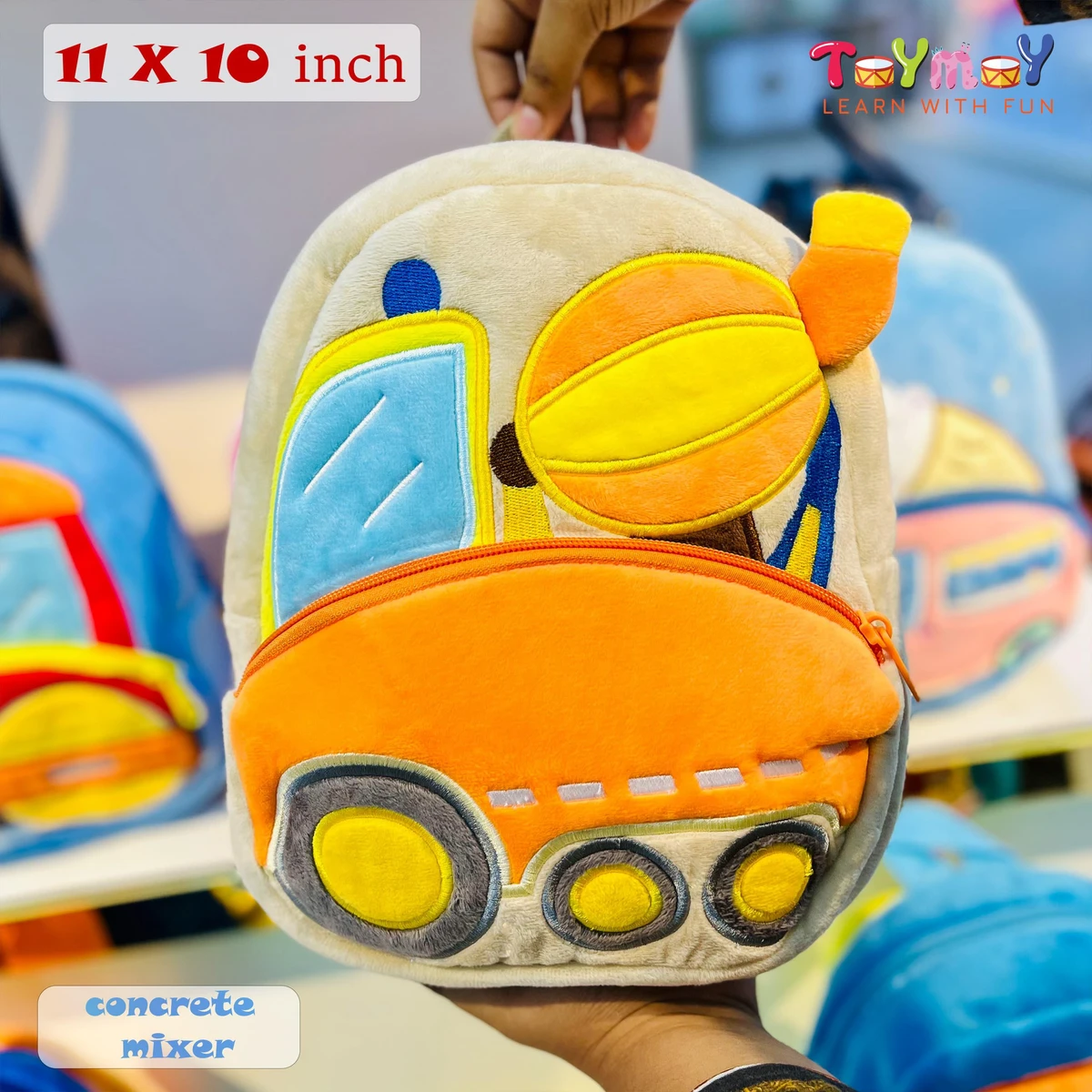 Concrete Mixer Mini Backpack - The Perfect Essential for Little Ones Imported Premium Quality