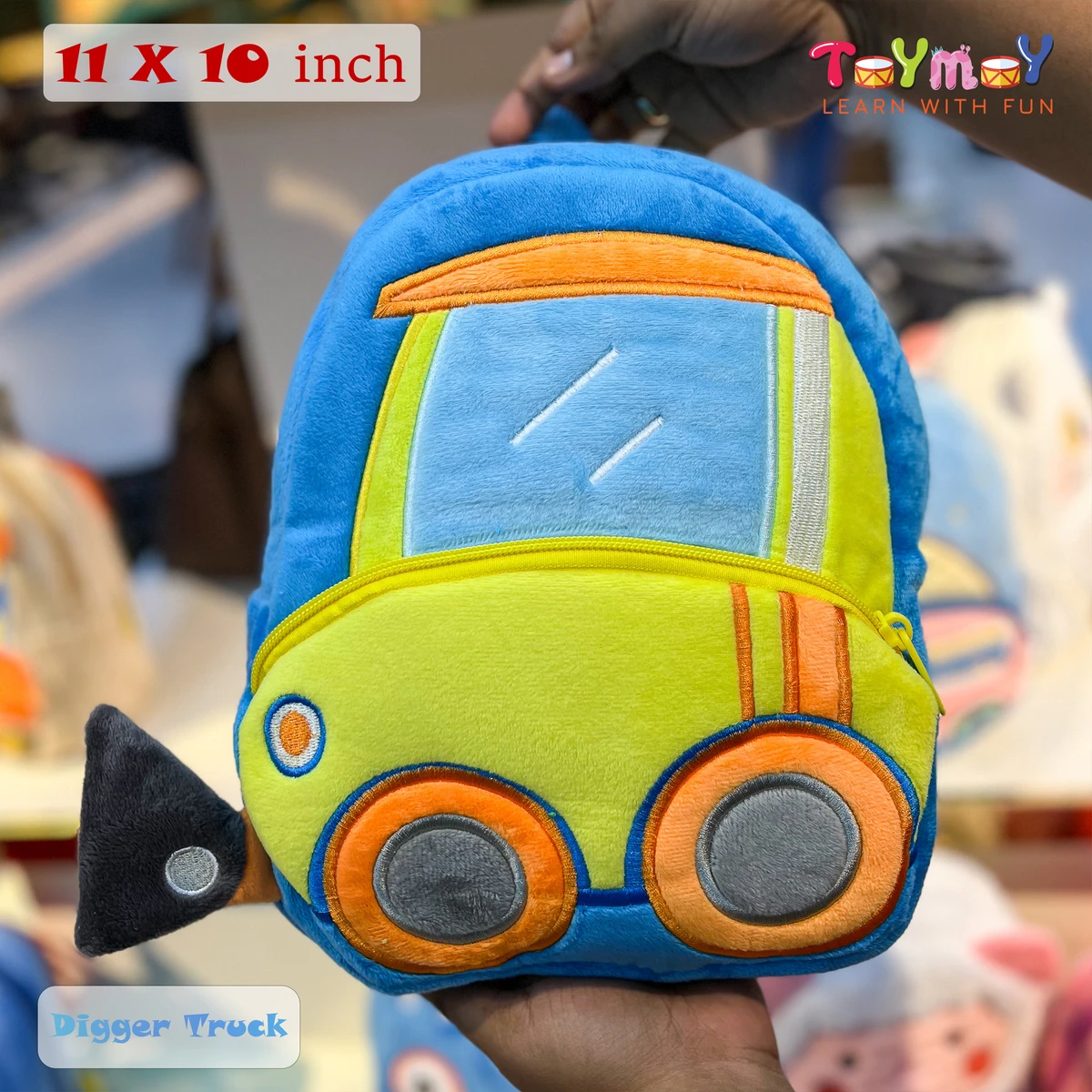 Digger Truck Mini Backpack - The Perfect Essential for Little Ones Imported Premium Quality