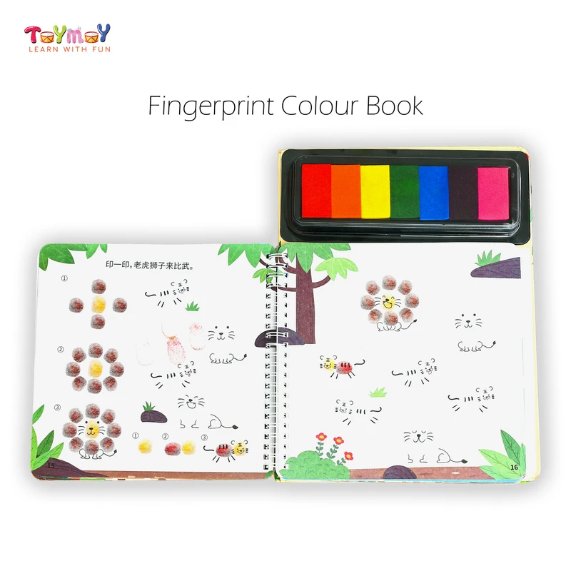 Creative Finger Painting Activity Book for Kids - Fun and Safe Art Projects