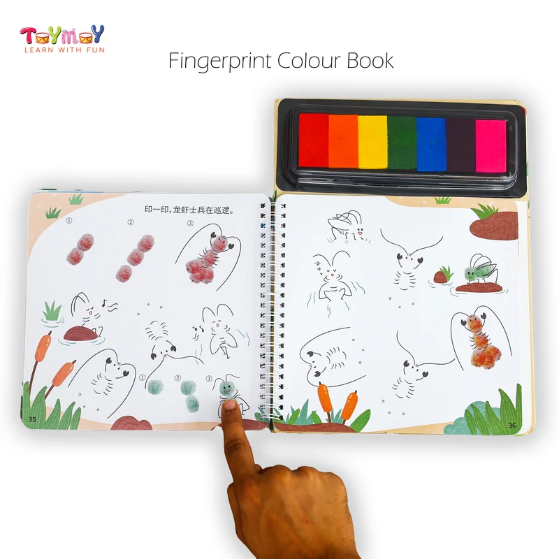 Creative Finger Painting Activity Book for Kids - Fun and Safe Art Projects - Image 3