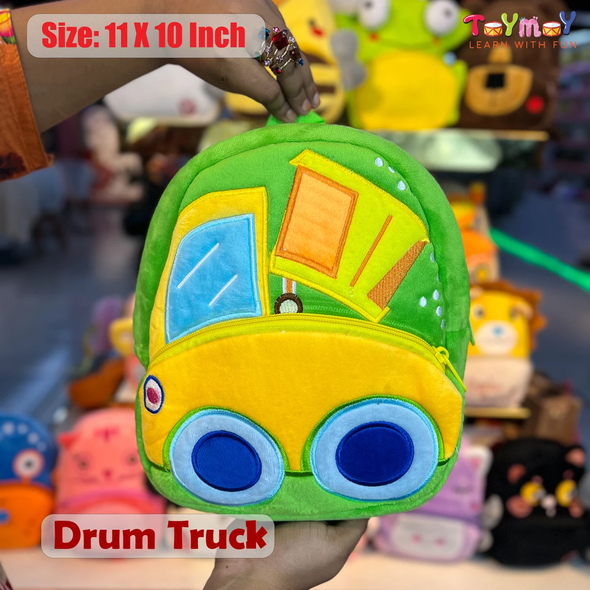 Drum Truck Mini Backpack - The Perfect Essential for Little Ones Imported Premium Quality