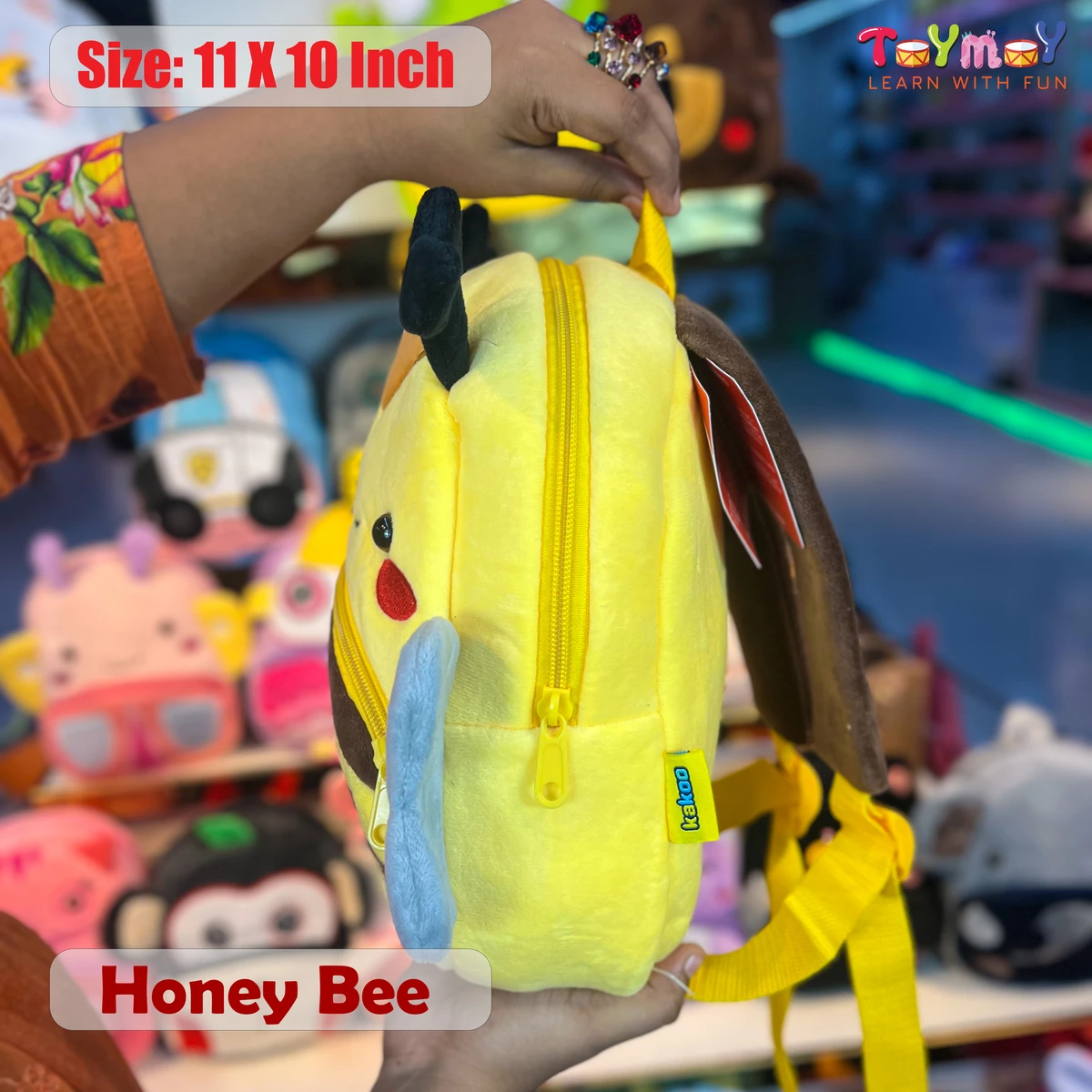 Honey bee Mini Backpack - The Perfect Essential for Little Ones Imported Premium Quality - Image 3