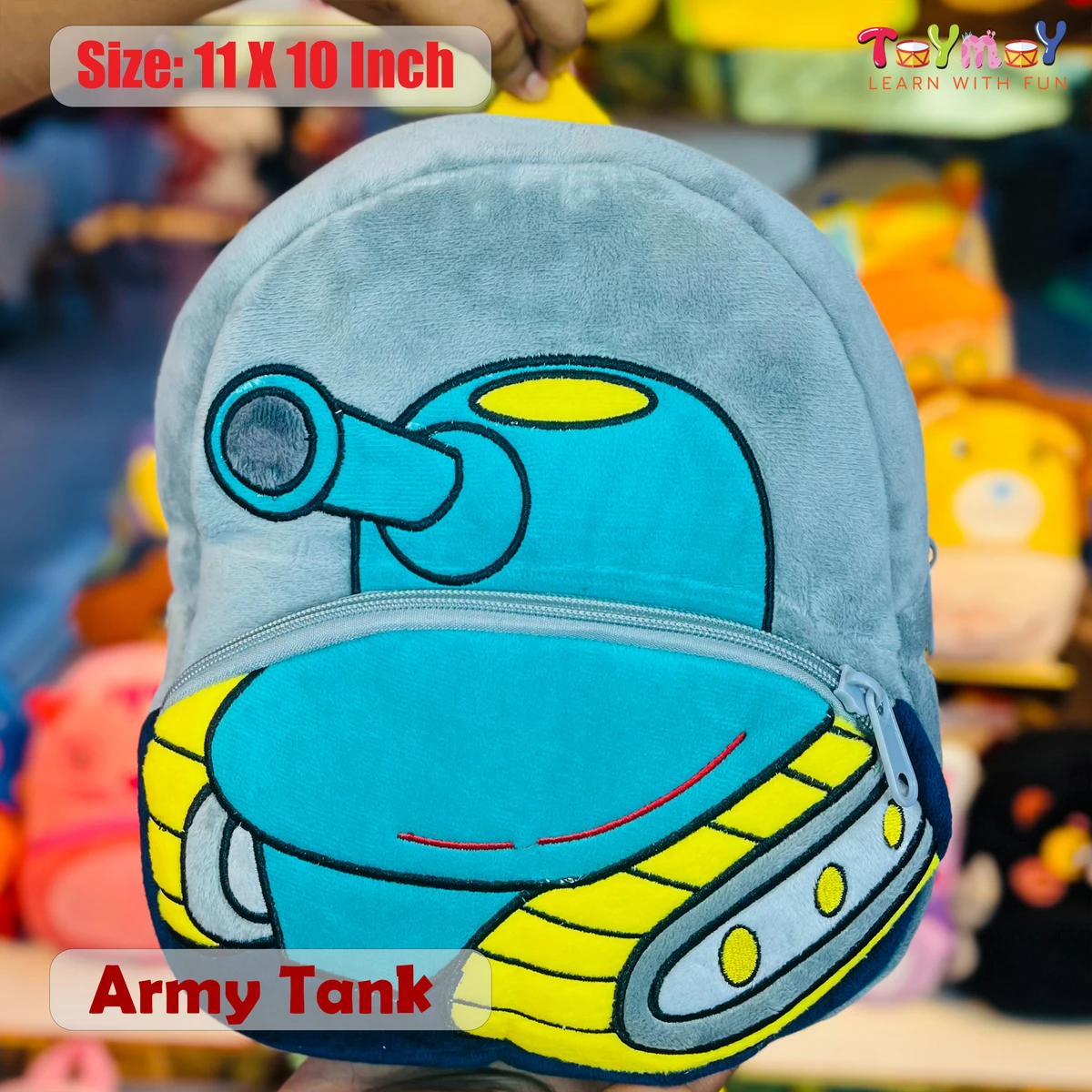 Army Tank Mini Backpack - The Perfect Essential for Little Ones Imported Premium Quality