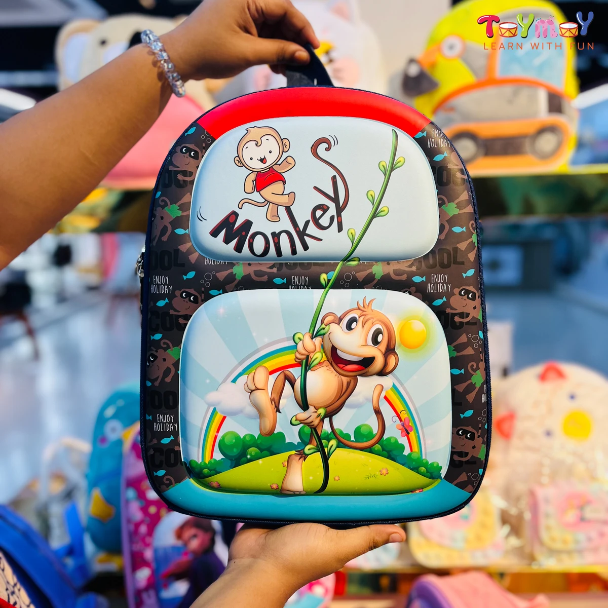 Monkey-Imported high quality bags for kids