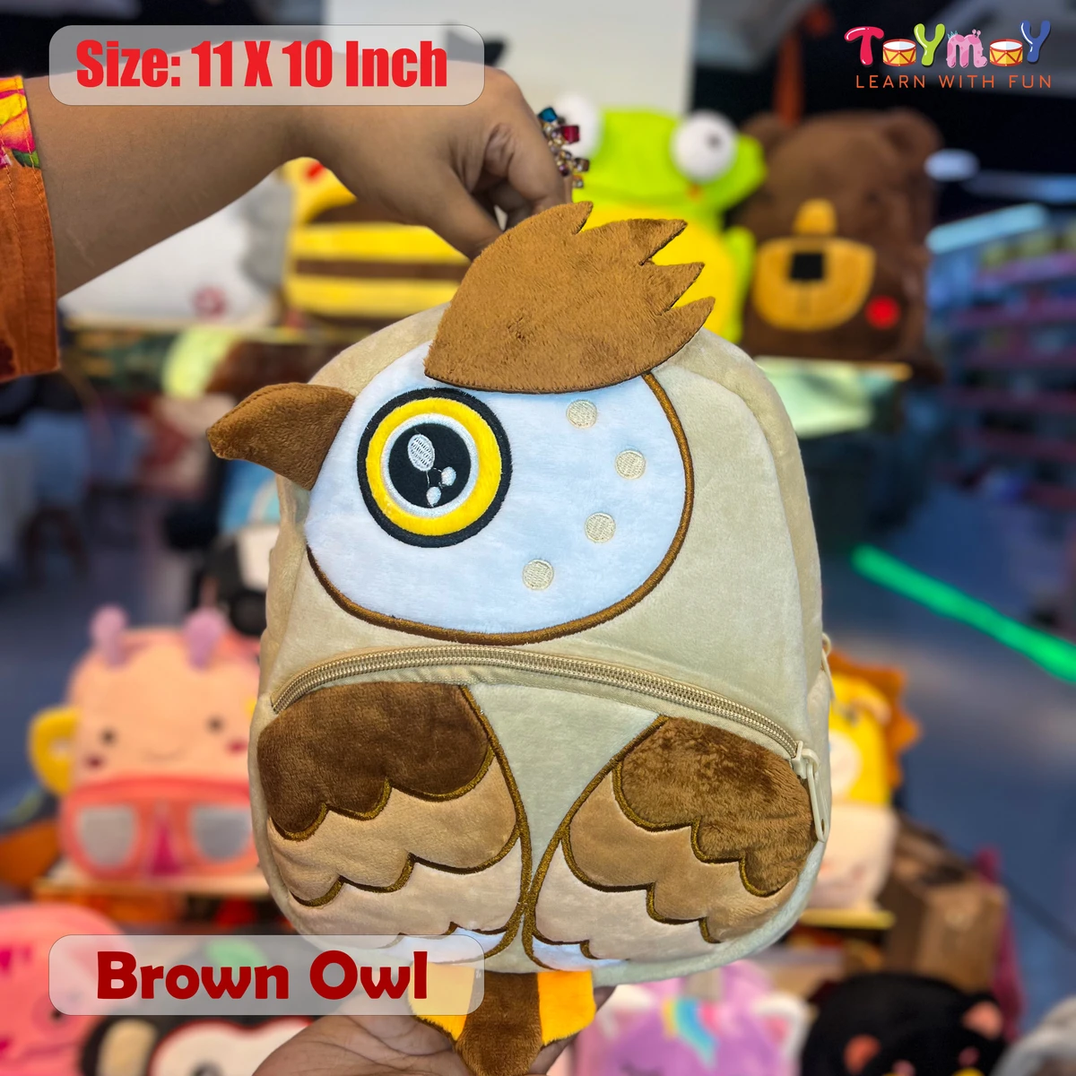 Brown Owl Mini Backpack - The Perfect Essential for Little Ones Imported Premium Quality