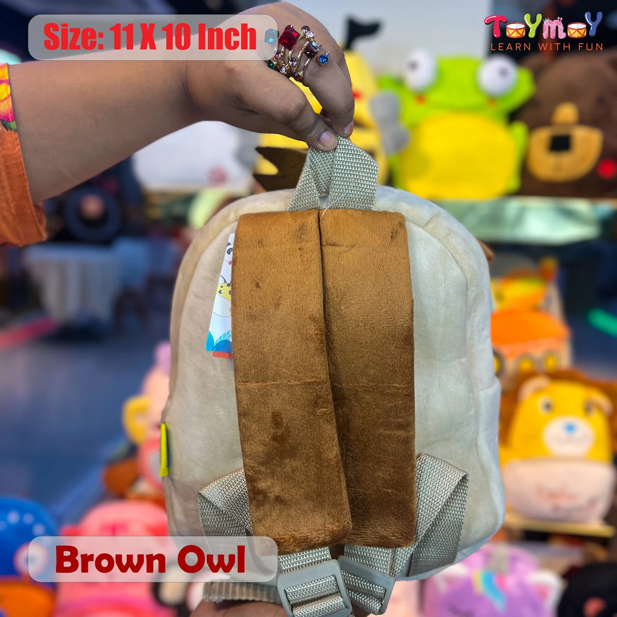 Brown Owl Mini Backpack - The Perfect Essential for Little Ones Imported Premium Quality