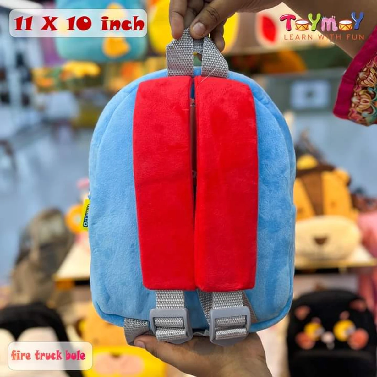 Fire Truck BlueMini Backpack - The Perfect Essential for Little Ones Imported Premium Quality