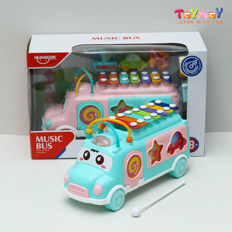 Xylo-bus- A fun xylophone music Bus and Puzzle Toy that embraces musical Fun with puzzle solving play, an educational Play for Kids - Image 4