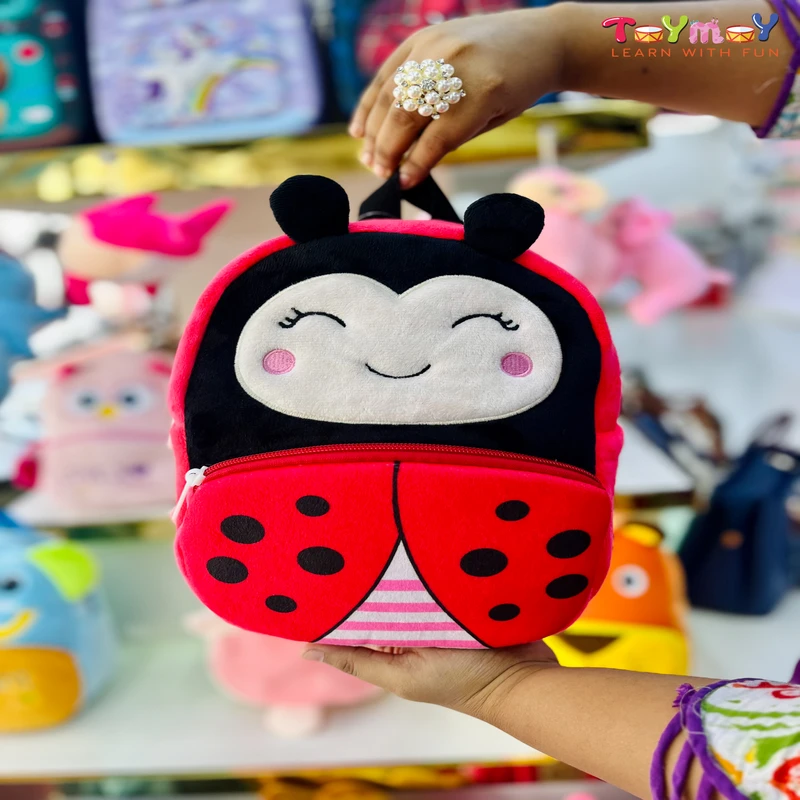 Lady Bug Mini Backpack - The Perfect Essential for Little Ones Imported Premium Quality