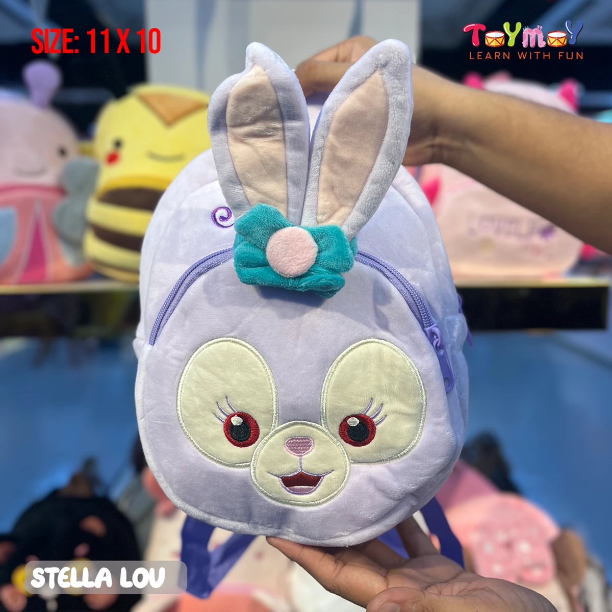 Purple Stella bunny Mini Backpack - The Perfect Essential for Little Ones Imported Premium Quality