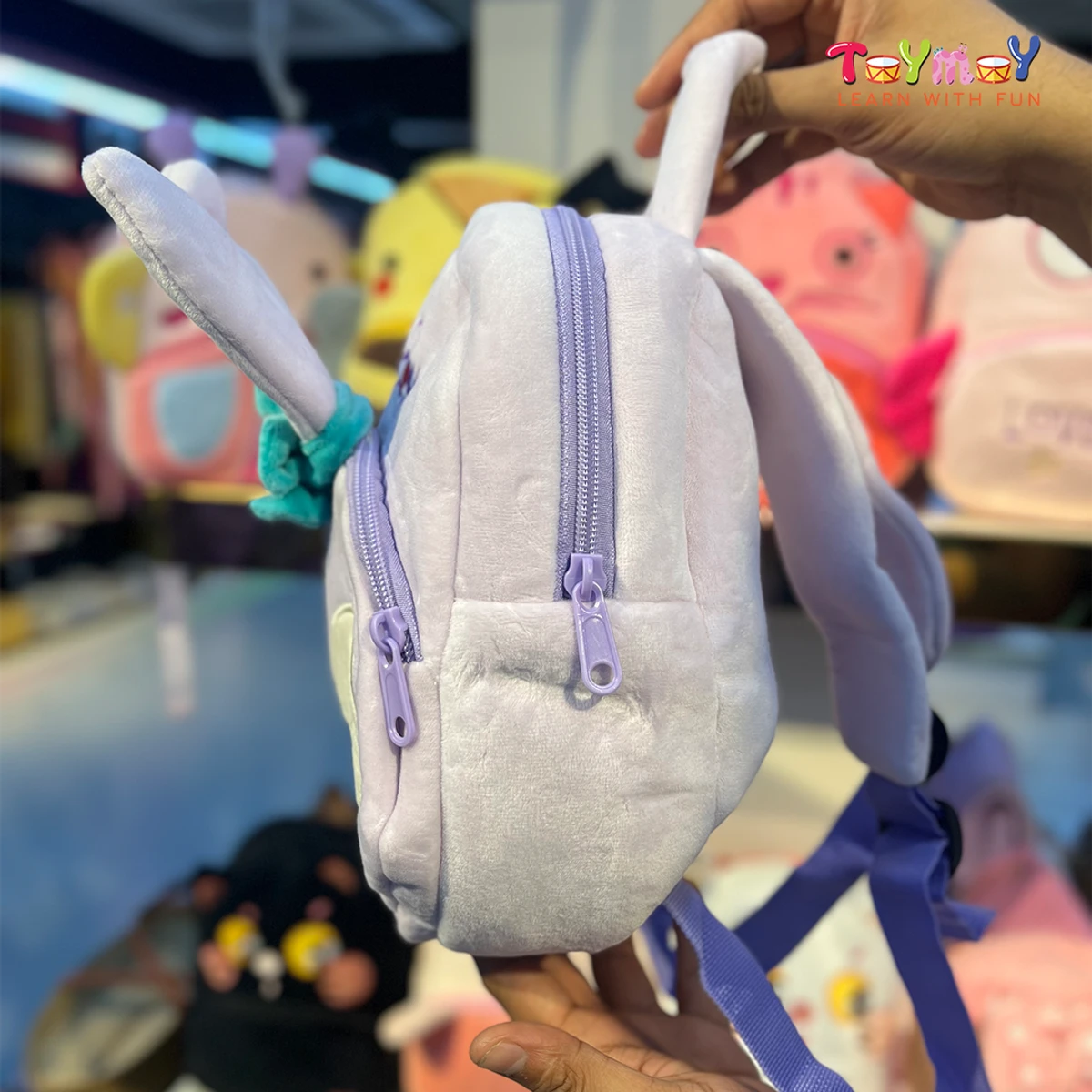 Purple Stella bunny Mini Backpack - The Perfect Essential for Little Ones Imported Premium Quality - Image 3