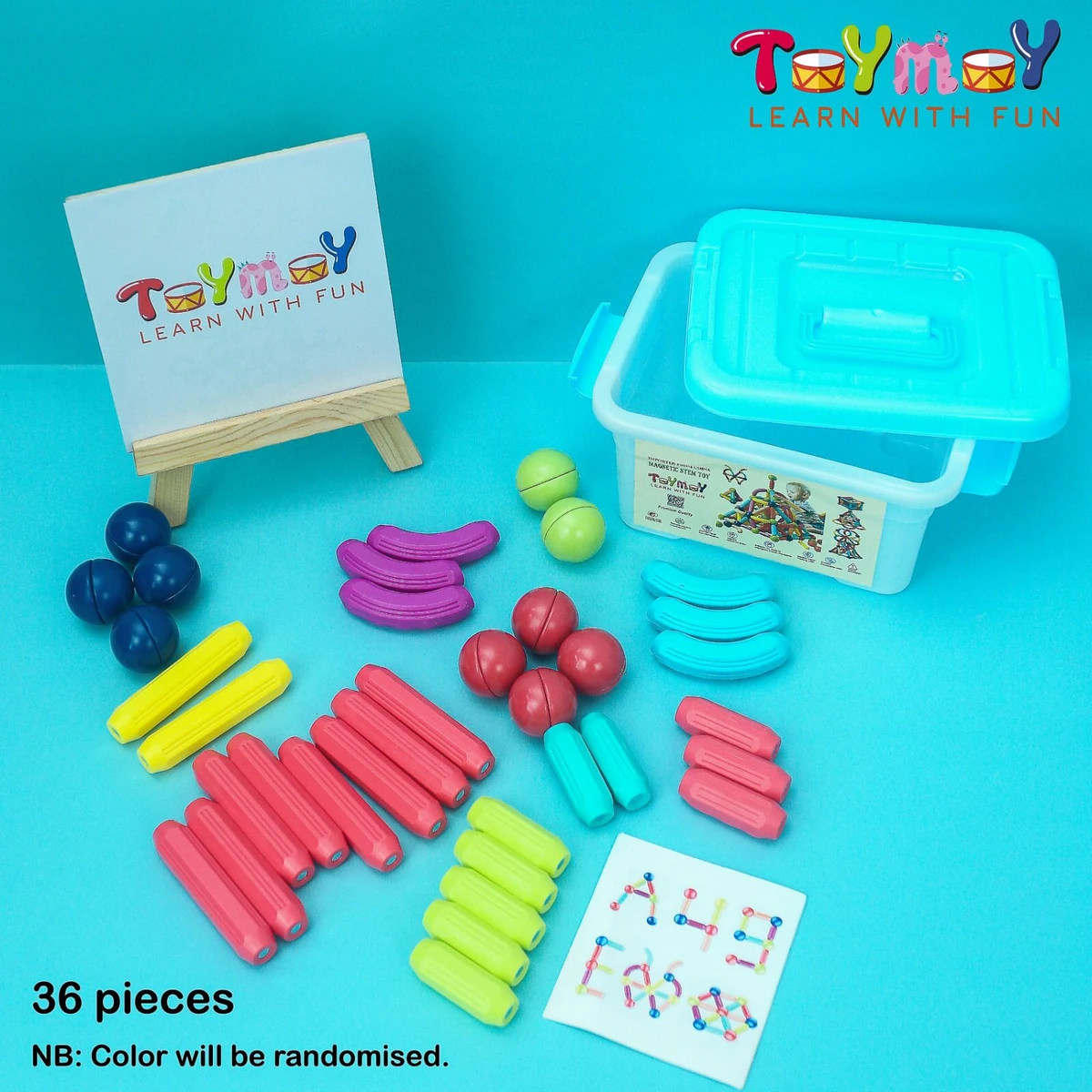 36 Pcs Premium Quality Magnetic Stick STEM educational toys for Kids