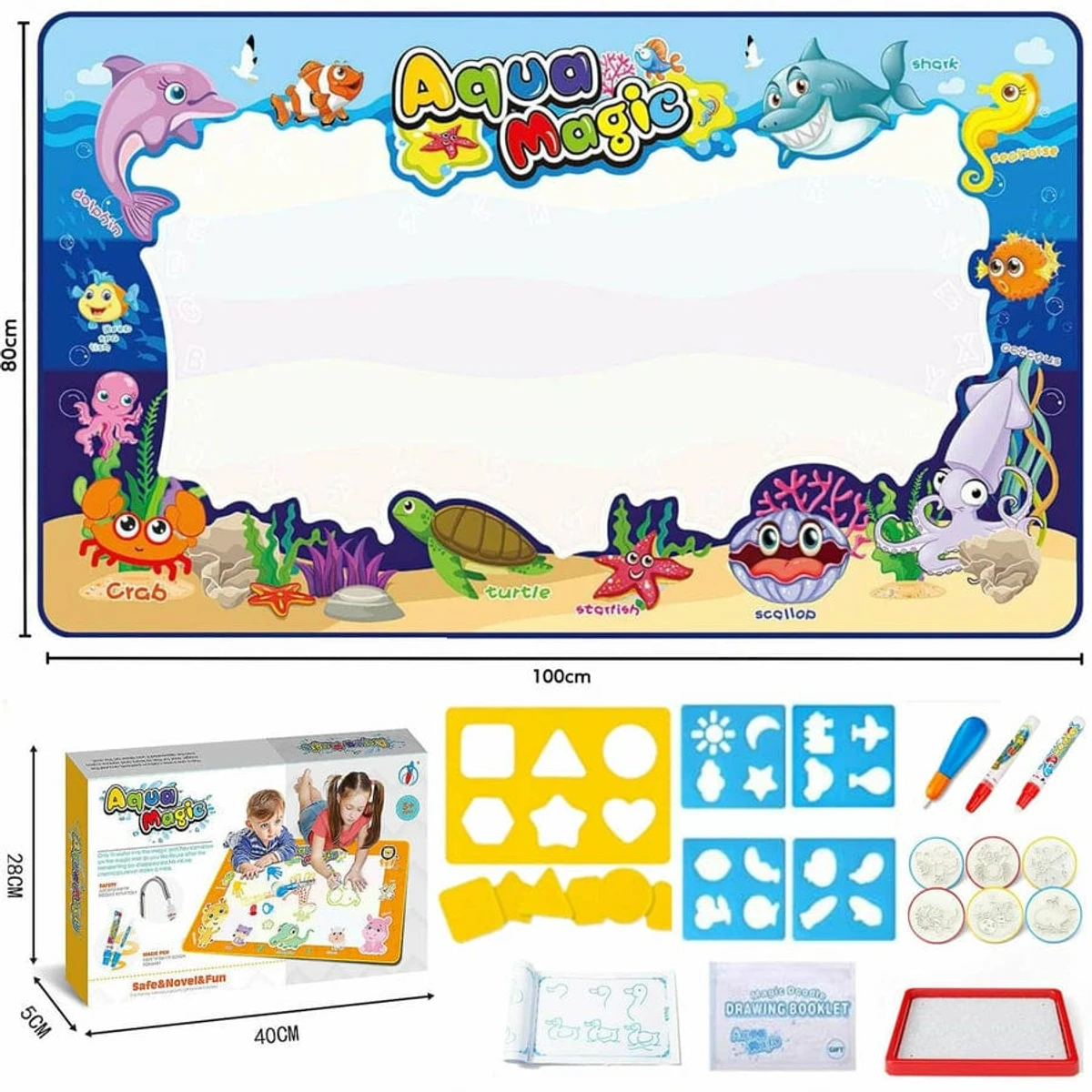 Aqua Magic water painting Doodle mat for Childrens Unlimited Painting !! - Image 7