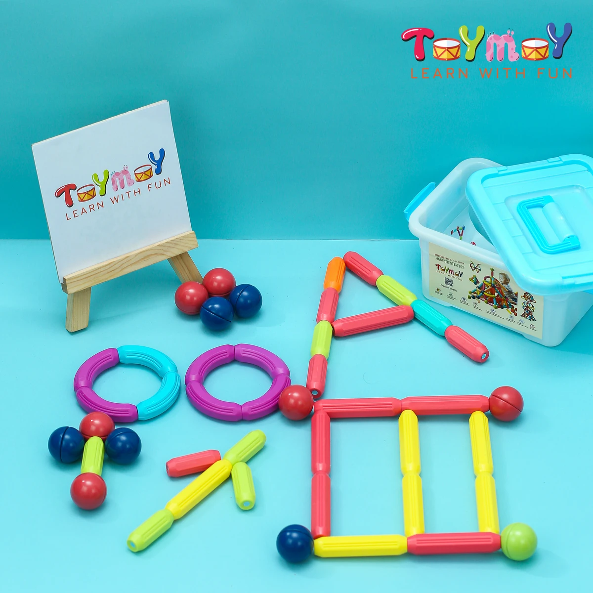 44 Pcs Premium Quality Magnetic Stick STEM educational toys for Kids - Image 3